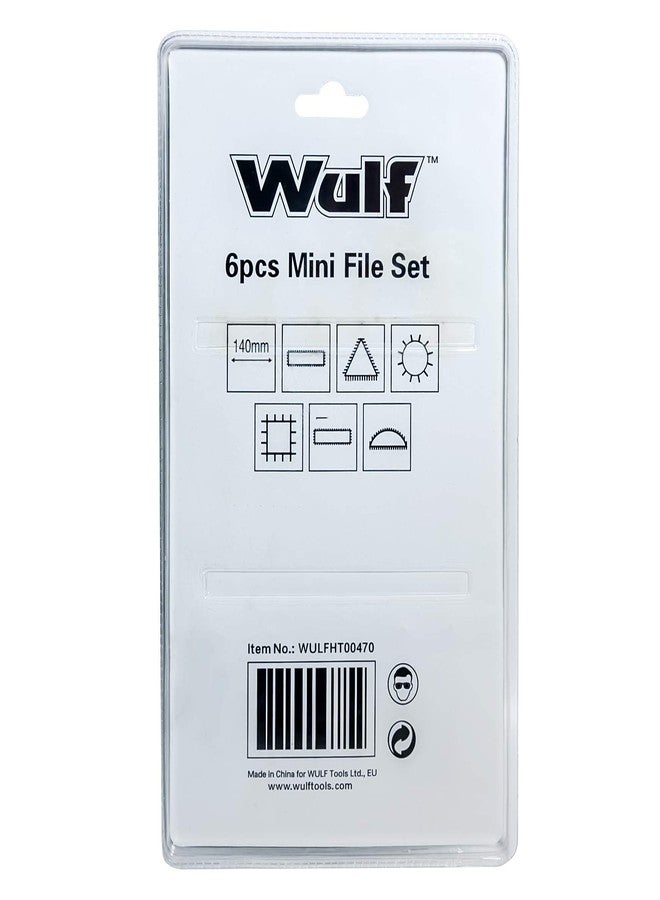 WULF 6-Piece Steel Needle File Set | Precision Hand Files for Shaping, Cutting & Smoothing Wood, Metal, Glass, Plastic & Jewelry | Durable Craft & DIY Tool Kit for Home & Professional Use - Image 3